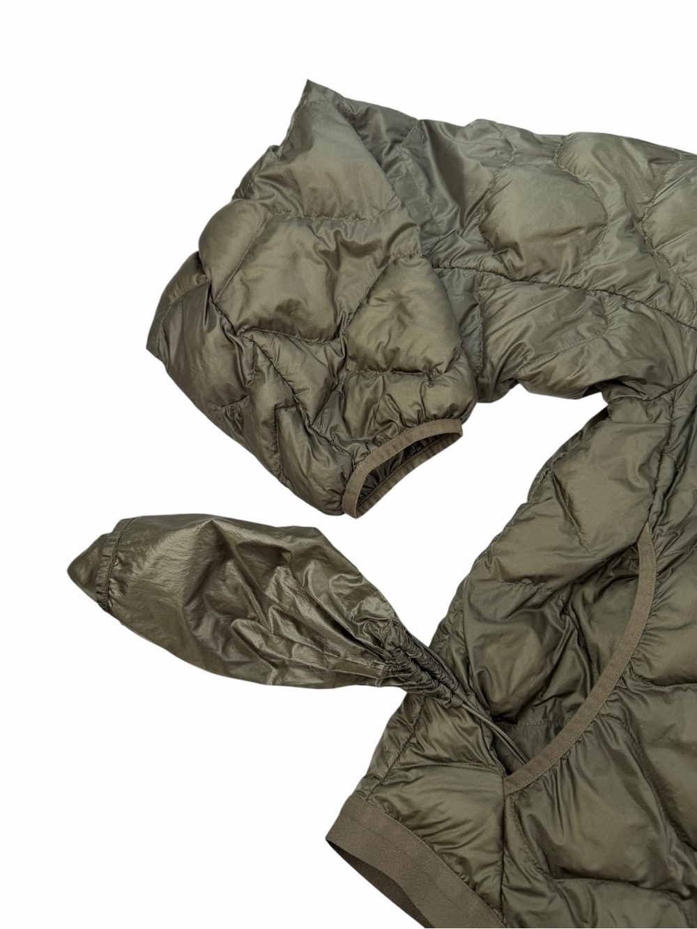 Lululemon Women’s Featherweight 900-Down-Fill Quilted Jacket In Olive Brown M - Picture 4 of 10